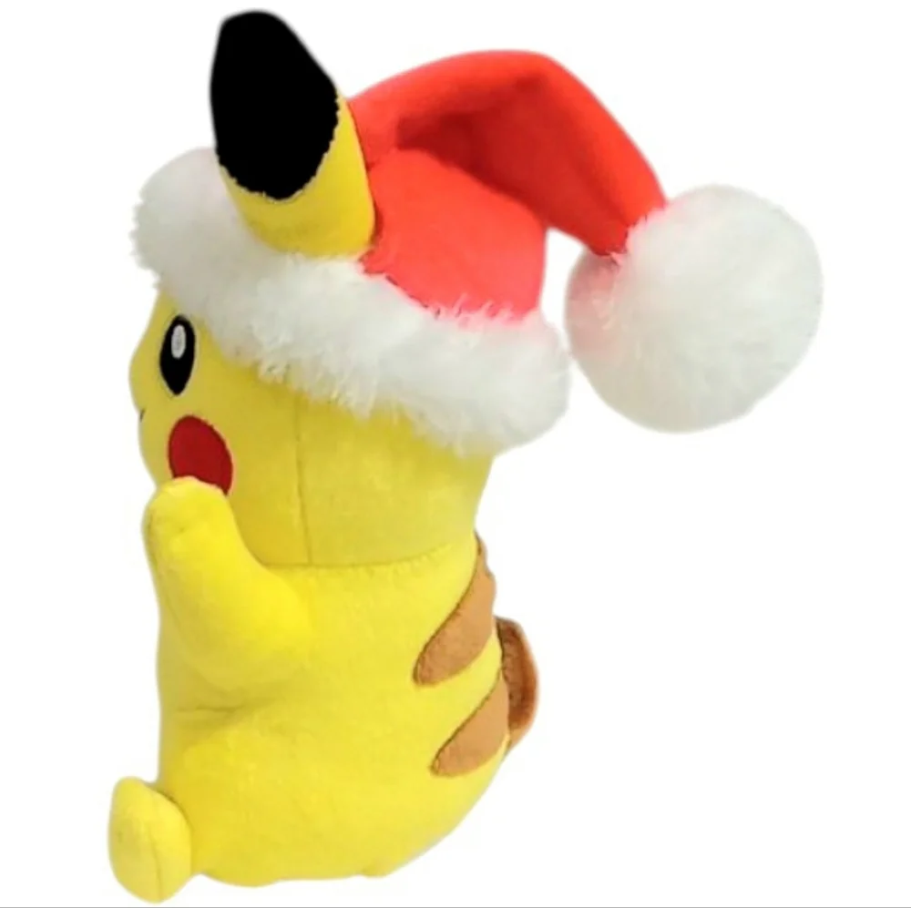 Pokemon Holiday Pikachu in Santa Hat Plush Toy 8